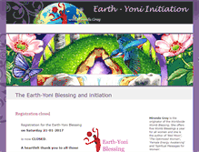 Tablet Screenshot of earth-yoni.com